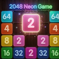 2048 neon game